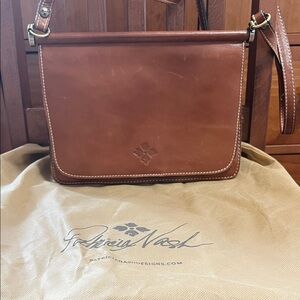 Patricia Nash Brown Leather Crossbody Bag
